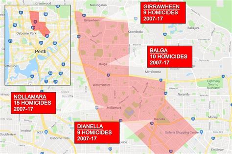 perth crime statistics by suburb 2015